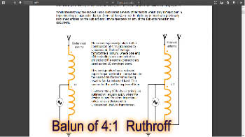 Balun of 4:1  Ruthroff