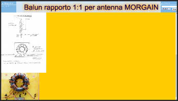 Balun rapporto 1:1 per antenna MORGAIN