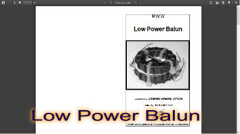 Low Power Balun Kit 160 10mt