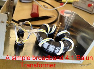 A simple broadband 4:1 Balun Transformer