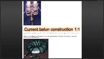 Current balun construction 1:1