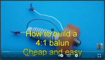 How to make a 4 to 1 balun cheap and easy