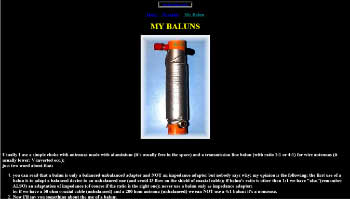 Simple choke balun