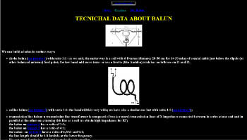 Tecnichal data about balun
