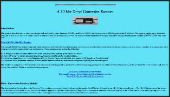 A 30 Mtr Direct Conversion Receiver