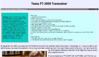 Yaesu ft-2000 transceiver