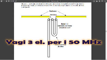 Yagi 3 el. per i 50 MHz