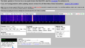 HF WebSdr is located at the Nantwich