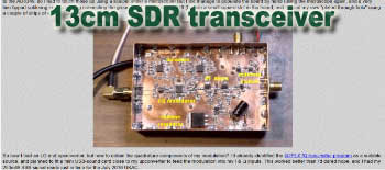 13cm SDR transceiver