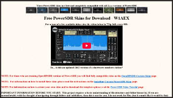 Creating custom skins for powersdr