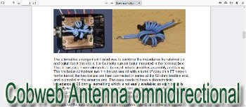 Cobweb Antenna omnidirectional