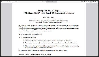 Arrays of K9AY Loops RX Antenna Solutions