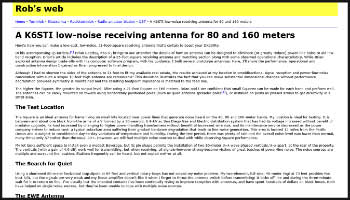 Low-noise square receiving antenna for 80 and 160 meters
