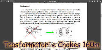 Trasformatori e Chokes per ricezione in 160 metri