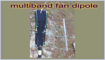 Multiband FAN Dipole for 160, 80 and 40 Meters