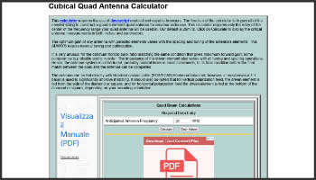 Cubical quad antenna calculator 5 element