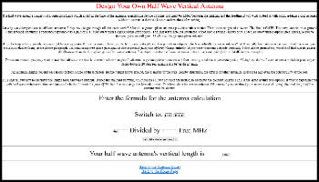 Design Your Own Half Wave Vertical Antenna