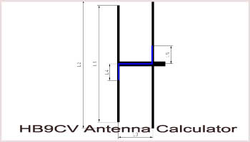 HB9CV Antenna Calculator