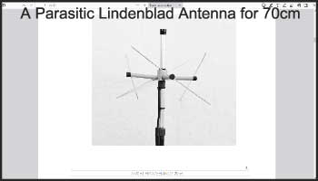 A Parasitic Lindenblad Antenna for 70cm