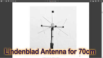 A Parasitic Lindenblad Antenna for 70cm