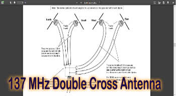 137 MHz Double Cross Antenna
