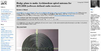 Archimedean Spiral Antenna for RTLSDR