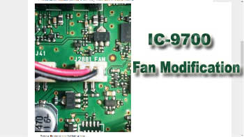 IC-9700 Fan Modification