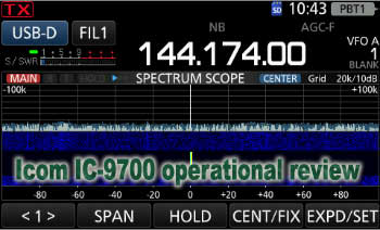 Icom IC-9700 operational review