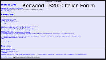 Kenwood TS2000 Italian Forum