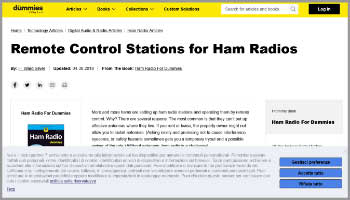 Remote Control Stations for Ham Radios