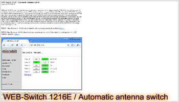 WEB switch 1216E automatic antenna switch
