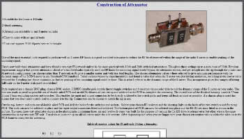 Homebrewing attenuators
