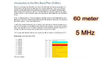 60m 5 MHz Band Plan