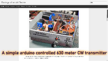 A simple arduino controlled 630 meter CW