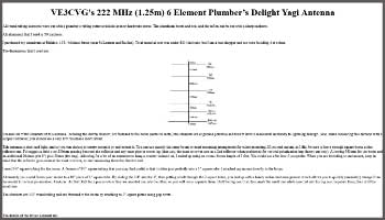 Antenna 222 MHz 6 Element