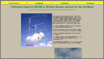 7-Element-Yagis stacked for the 2m-Band