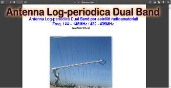 Antenna Log-periodica Dual Band