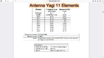 antenne yagi 11 elements