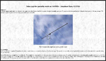 Yagi for portable work on 144MHz