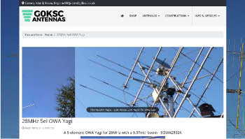 A 5 element Yagi for 28MHz