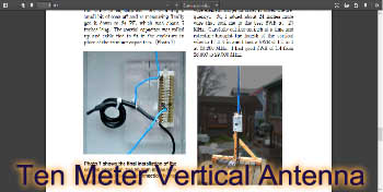 Ten Meter Vertical Antenna