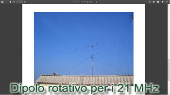 Dipolo rotativo per i 21 MHz