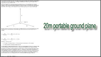 20 Meter Ground Plane Vertical Antenna