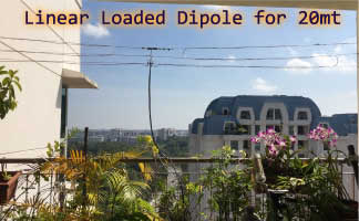 Linear Loaded Dipole for 20mt