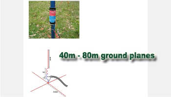 40m-80m ground planes and a squid pole