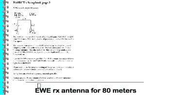 EWE rx antenna for 80 meter