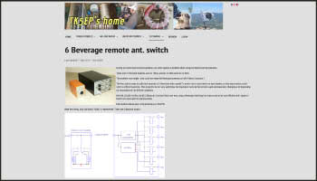 Six Beverage antenna switch