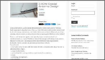 24 GHz Omni antenna designed