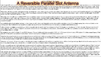 A Reversible Parallel Slot Antenna