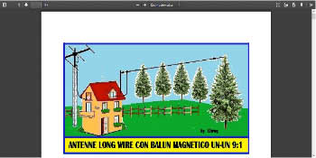 Antenne Long wire con balun 9.1